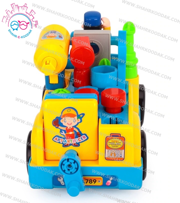 ماشين جعبه ابزار هولي تويز 789 - Huile Toys Tool Truck - Image 6