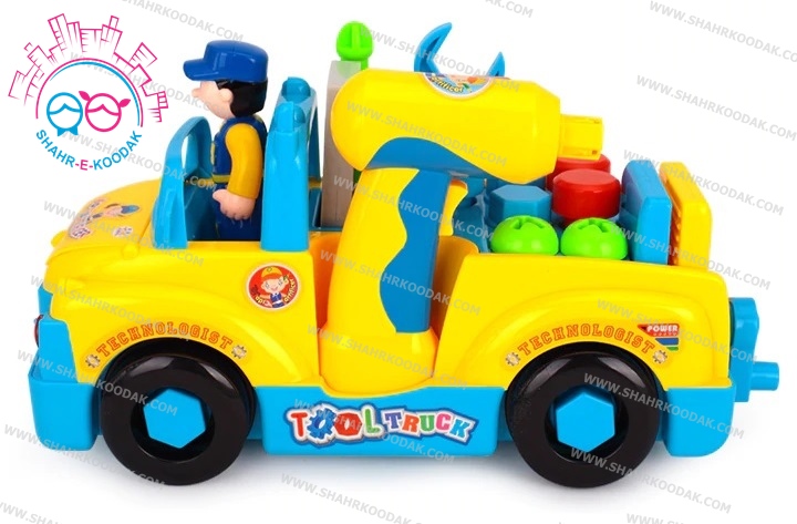 ماشين جعبه ابزار هولي تويز 789 - Huile Toys Tool Truck - Image 5