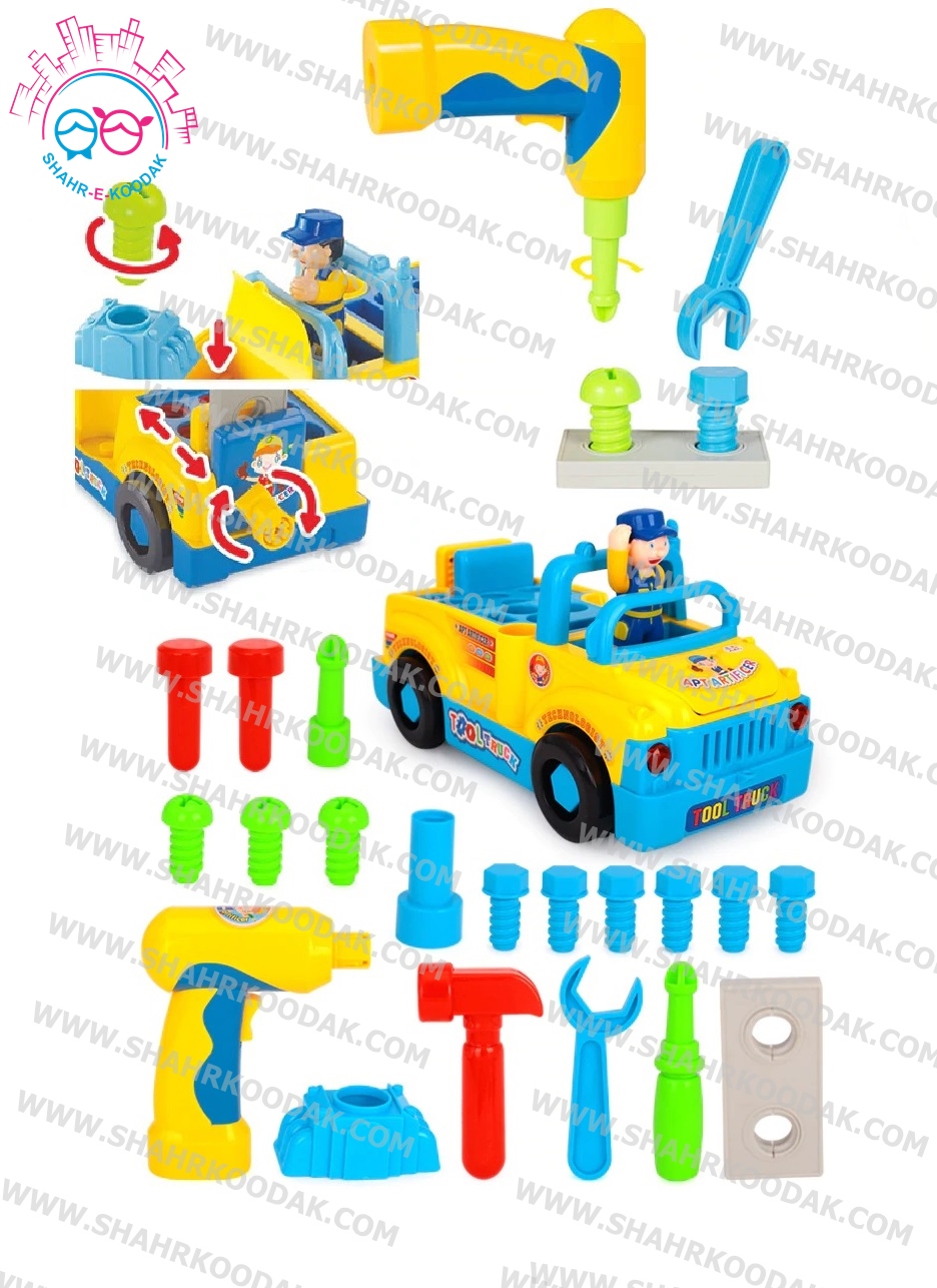 ماشين جعبه ابزار هولي تويز 789 - Huile Toys Tool Truck - Image 4